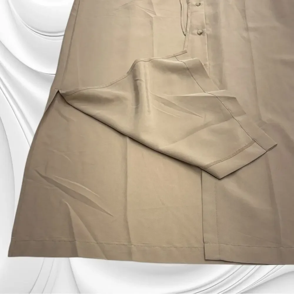 OLD NAVY Women’s Small Tan Sleeveless Shirt Dress - Picture 4 of 5